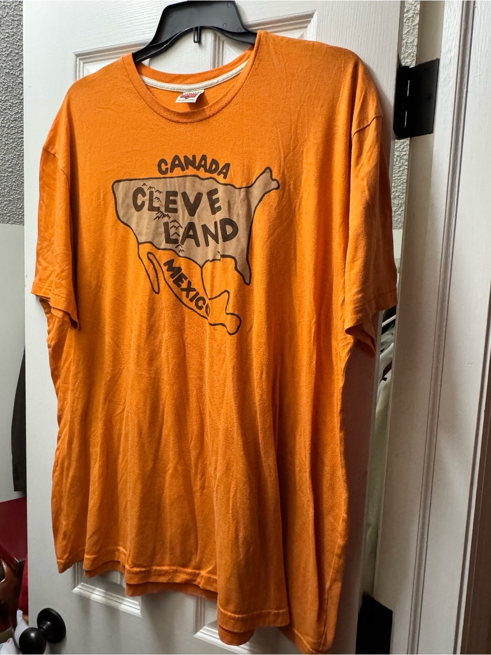 HOMAGE Orange 'CLEVELAND' Graphic Short Sleeve Tee